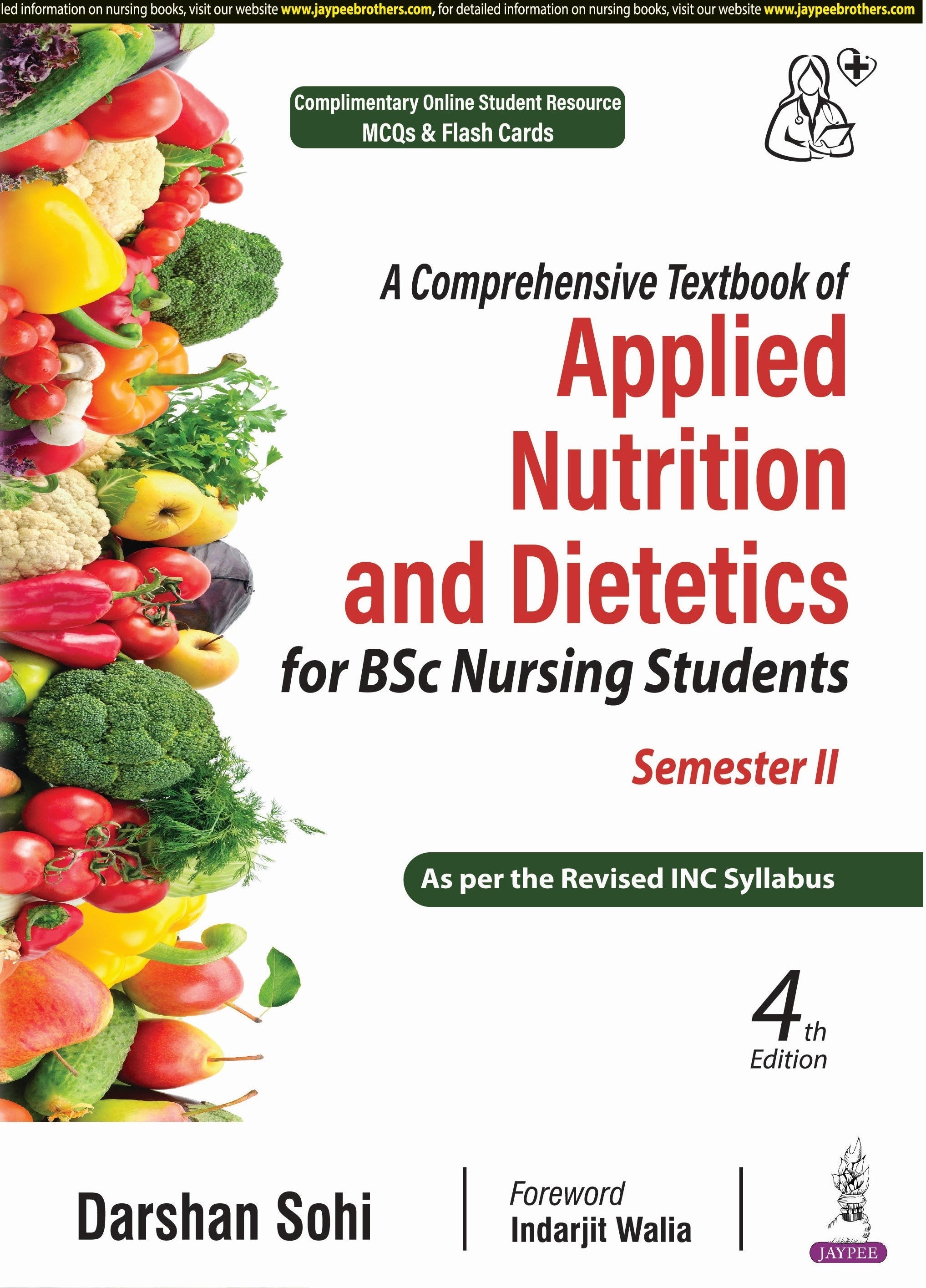 A COMPREHENSIVE TEXTBOOK OF APPLIED NUTRITION AND DIETETICS FOR BSC NURSING STUDENTS SEMESTER II
