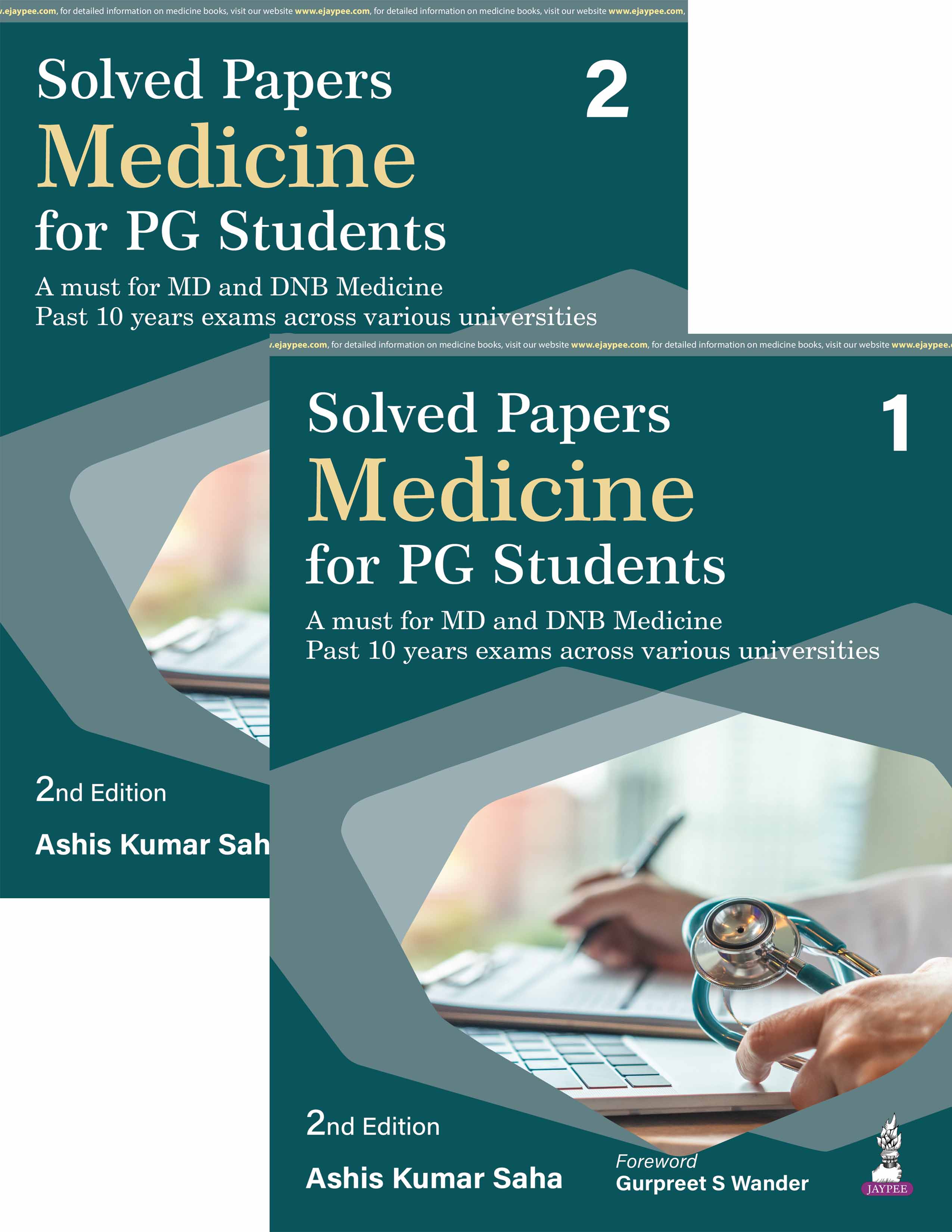 Solved Papers Medicine for PG Students (2 Volumes)