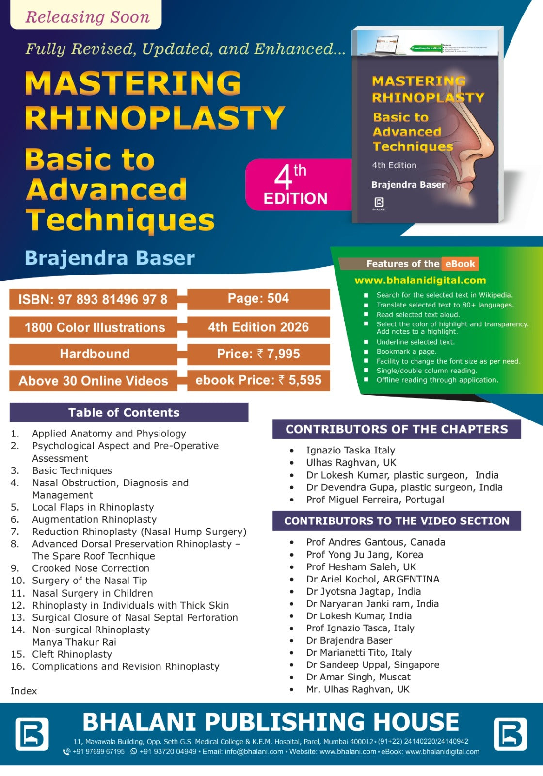 Mastering Rhinoplasty Basic to Advanced Techniques