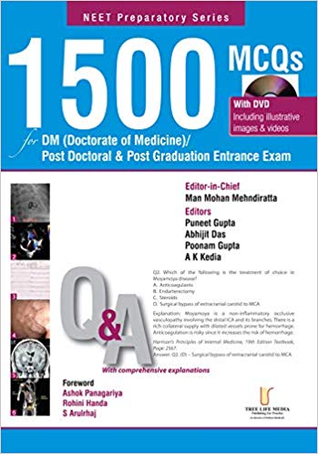 1500 MCQs for DM (Doctorate of Medicine)  Post Doctoral & Post Graduation Entrance Exam