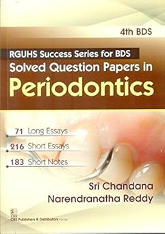 RGUHS Success Series for BDS Solved Question Papers in Periodontics, 4th BDS (PB)