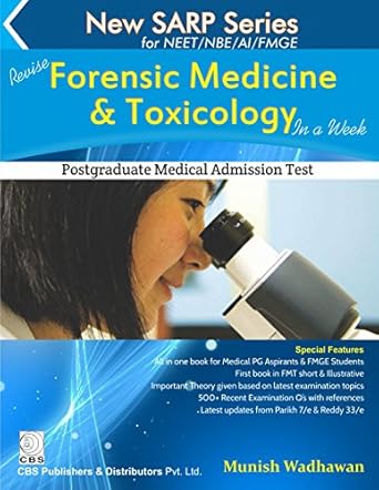 New SARP Series: for NEET / NBE / AI Revise Forensic Medicine & Toxicology in a Week  (PB)