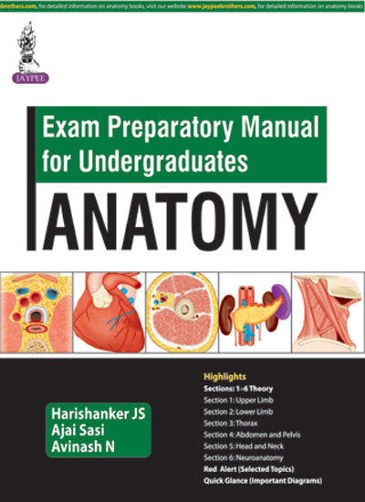 EXAM PREPARATORY MANUAL FOR UNDERGRADUATES ANATOMY