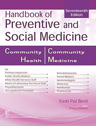 Handbook of Preventive and Social Medicine: Community Health / Community Medicine, 17e (PB)