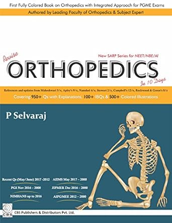 New SARP Series: for NEET/NBE/AI Revise Orthopedics in 10 Days:  (PB)