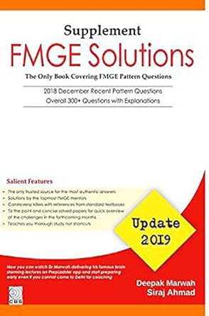 Supplement FMGE Solutions Update 2019 (PB)