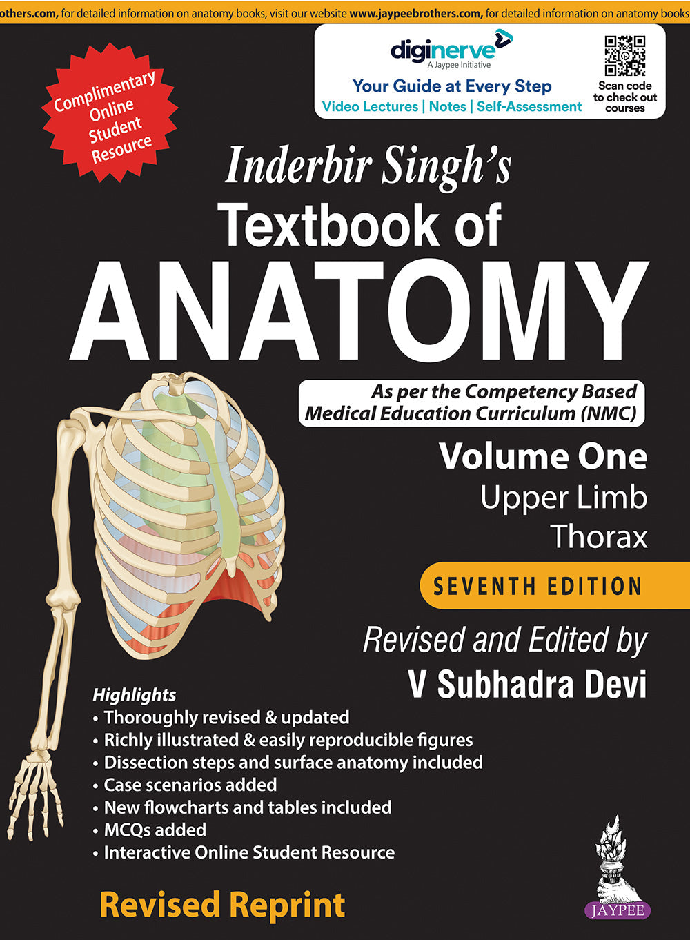 INDERBIR SINGH’S TEXTBOOK OF ANATOMY (VOLUME 1: UPPER LIMB AND THORAX)