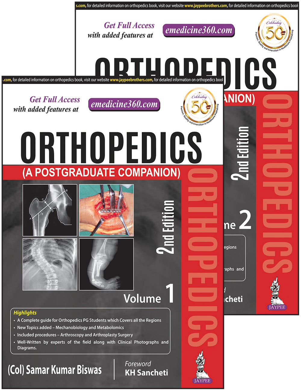 ORTHOPEDICS (A POSTGRADUATE COMPANION) 2 VOLUMES