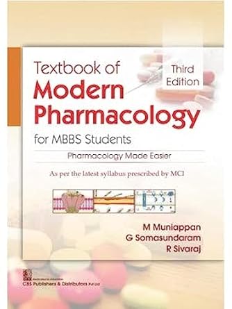 Textbook of Modern Pharmacology For MBBS Students, 3e (PB)