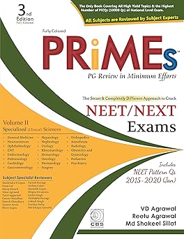 Primes PG Review In Minimal Efforts: Vol 2 Clinical Science, 3e The Smart and Completely Different Approach to Crack NEET Next Exams (PB)