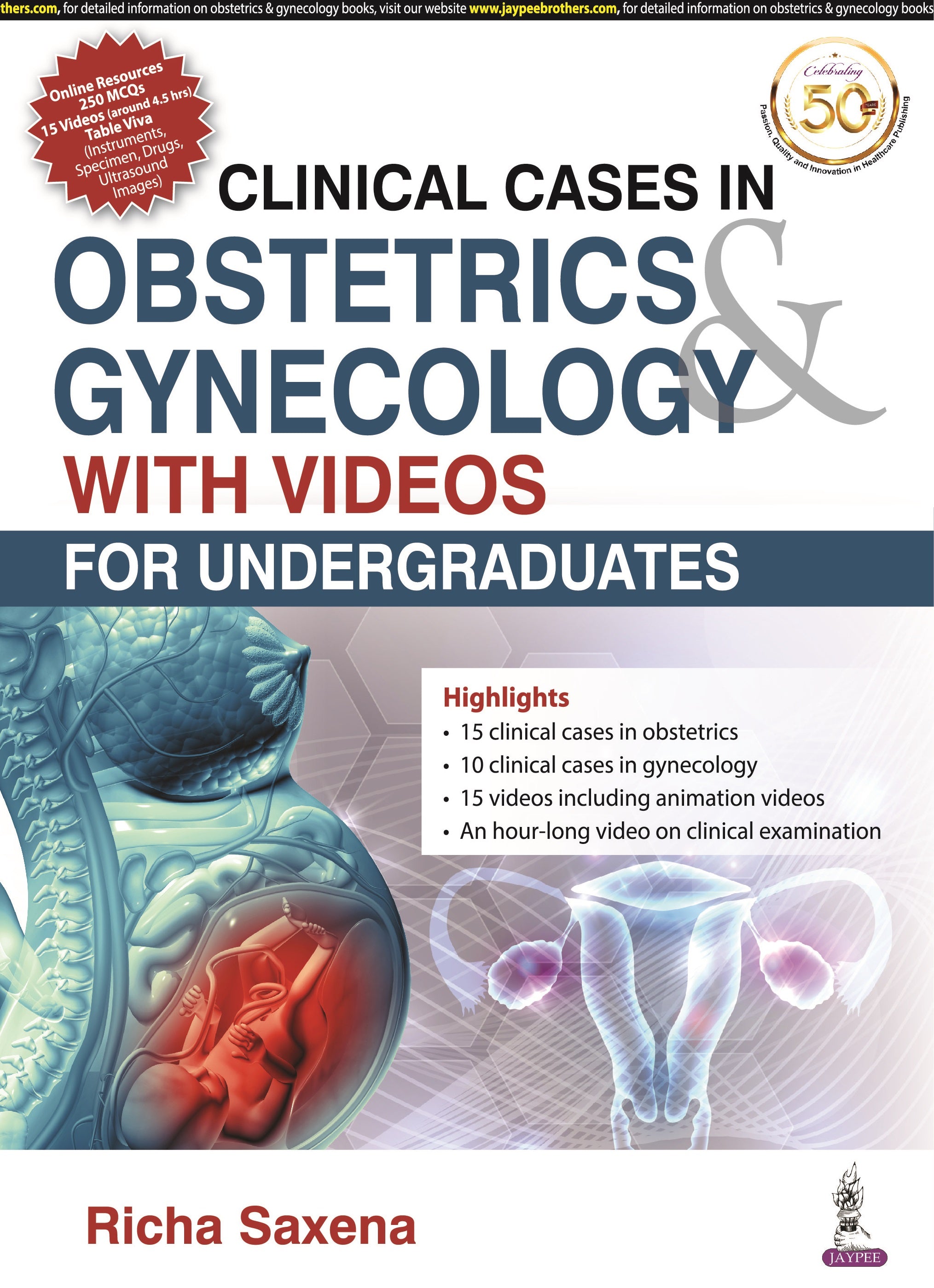 CLINICAL CASES IN OBSTETRICS & GYNECOLOGY WITH VIDEOS FOR UNDERGRADUATES