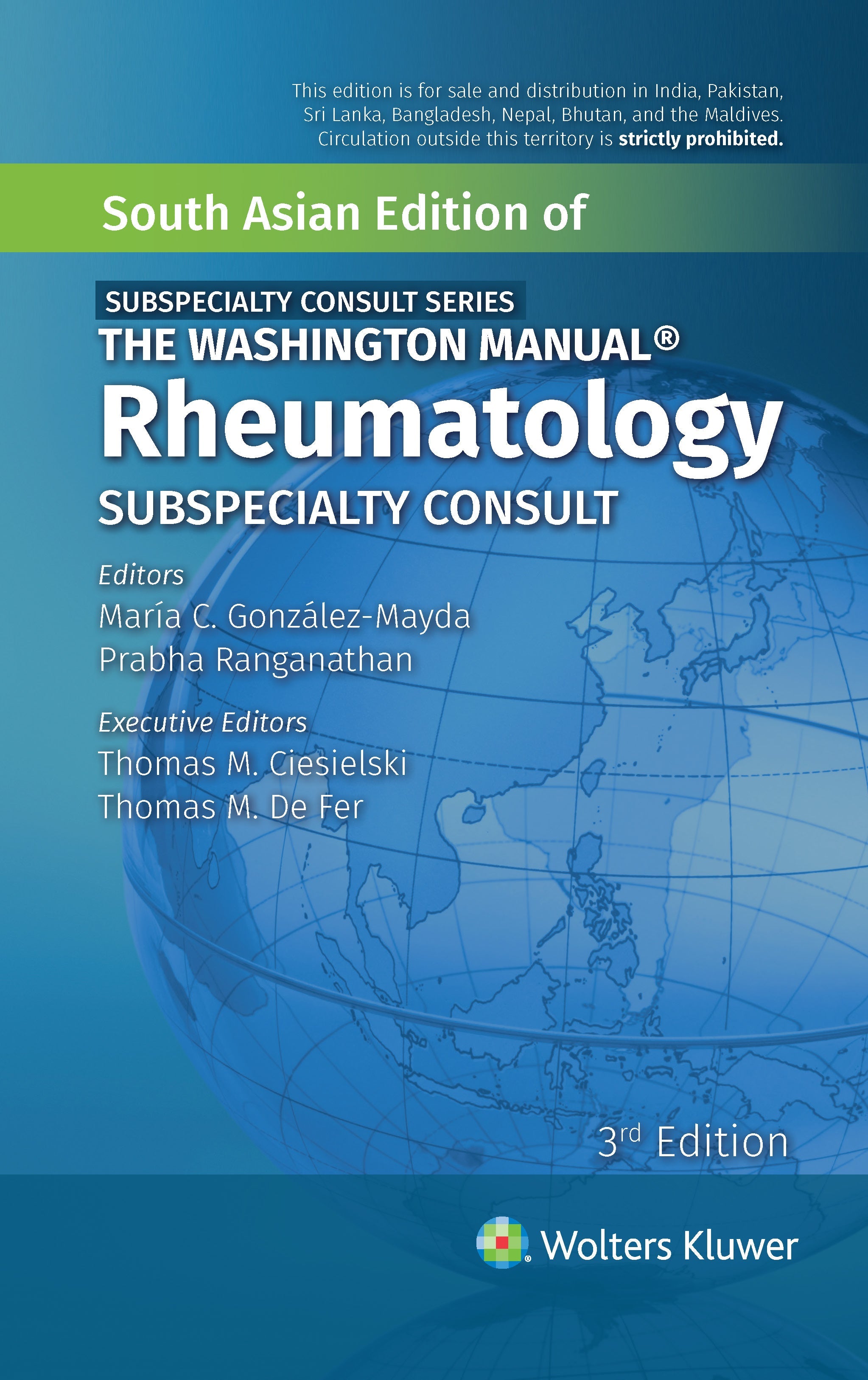 The Washington Manual Subspeciality Consult Series -  Rheumatology, 3ed