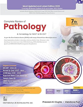 Complete Review Of Pathology And Hematology For Neet And Ini-Cet 7e (PB)