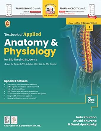 Textbook Of Applied Anatomy And Physiology For Bsc Nursing Students, 3e (PB)