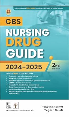 Cbs Nursing Drug Guide 2024-2025, 2e (PB)