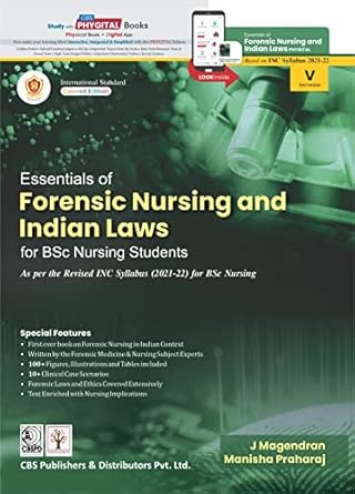 Essentials Of Forensic Nursing And Indian Laws For Bsc Nursing Students (PB)