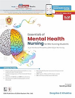 Essentials Of Mental Health Nursing For Bsc Nursing Students Based On Inc Syllabus 2021-22 (PB)