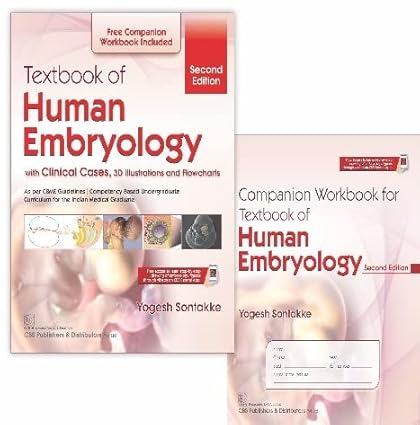 Textbook Of Human Embryology With Clinical Cases 3D Illustrations And Flowcharts 2e (HB)