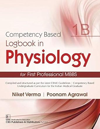 Competency Based Logbook Physiology For First Professional Mbbs 1B (PB)