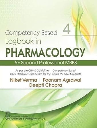 Competency Based Logbook In Pharmacology S For Second Professional MBBS (PB)