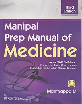 Manipal Prep Manual Of Medicine, 3e (PB)