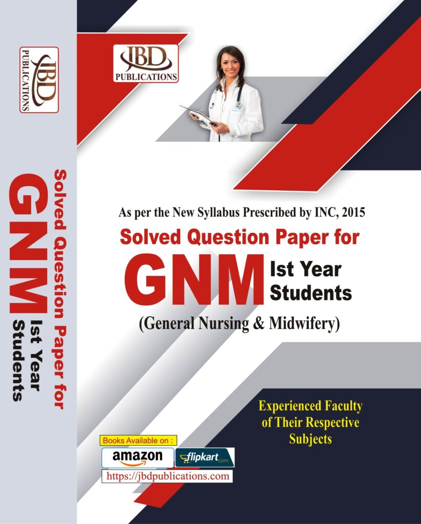 Solved Question Paper for GNM 1st Year Students (Hindi)