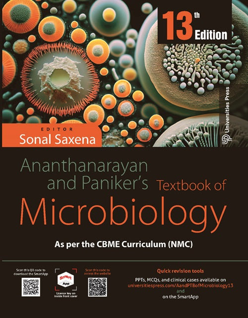 ANANTNARAYANA AND PANIKER'S TEXTBOOK OF MICRBIOLOGY AS PER THE CBME, 13TH EDN