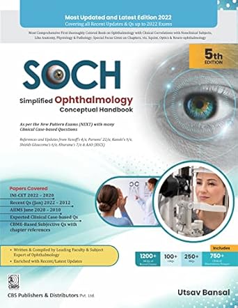 SOCH Simplified Ophthalmology Conceptual Handbook, 5e (PB)