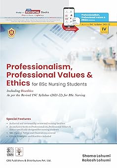 Professionalism Professional Values And Ethics For Bsc Nursing Students (PB)