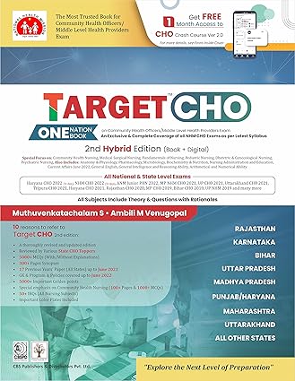 Target Cho One Nation One Book On Community Health Officers Middle Level Health Providers Exam 2e (PB)