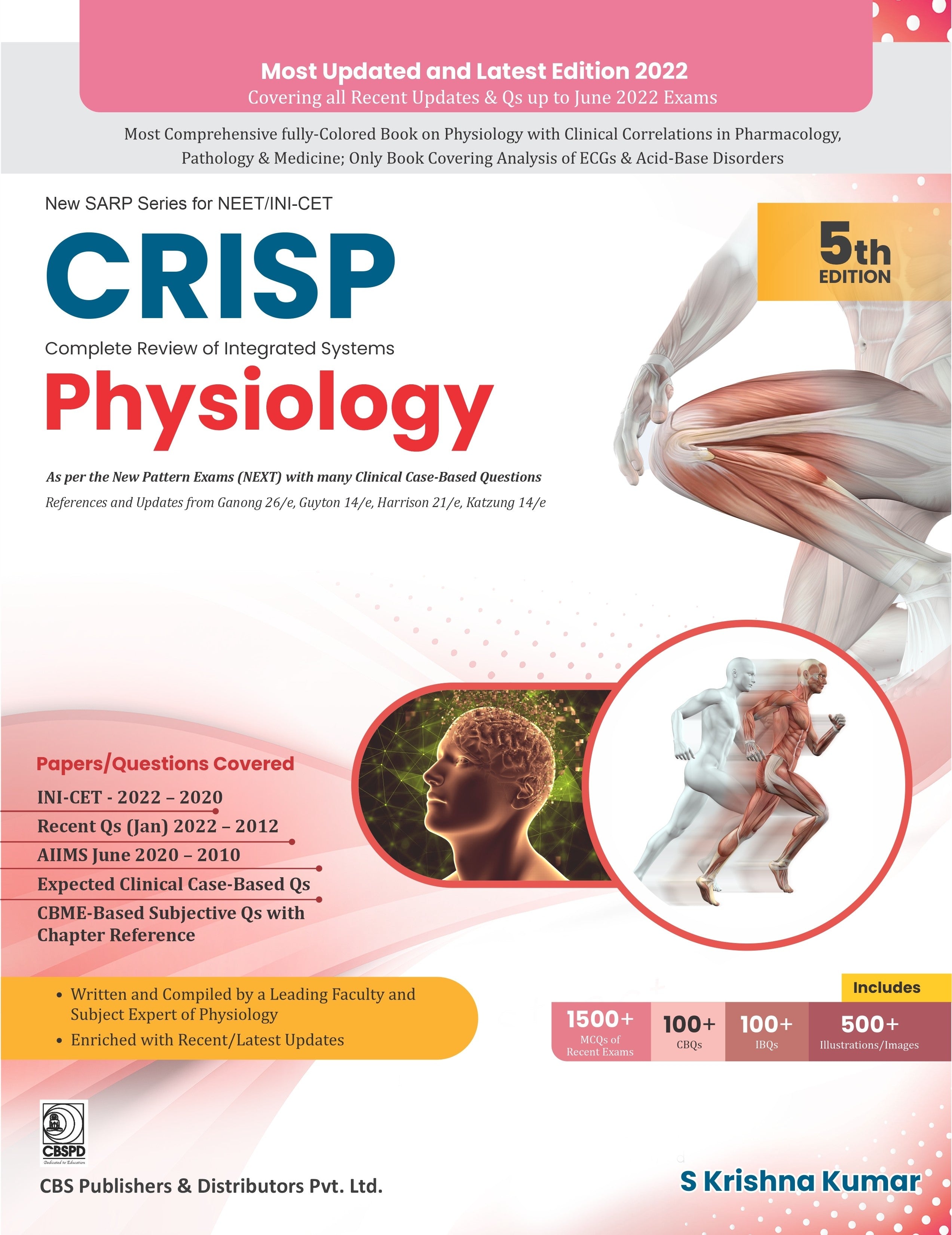 Crisp Complete Review Of Integrated Systems Physiology 5e (PB) New Sarp Series For Neet/Nin-Cet