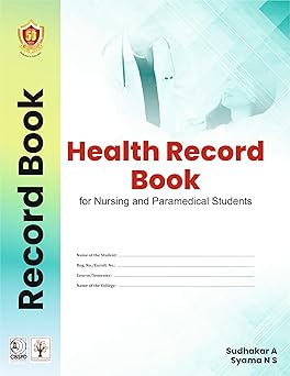Health Record Book For Nursing And Paramedical Students (PB)