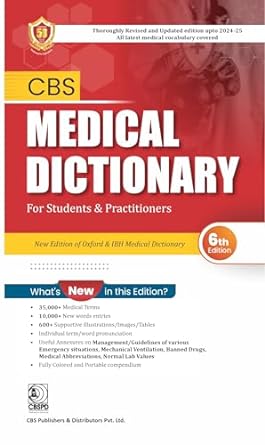 Cbs Medical Dictionary For Students And Practitioners, 6e (Fc 2024)