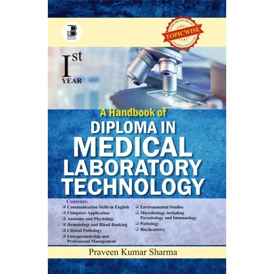 Handbook of Diploma In Medical laboratory Technology Vol. 1