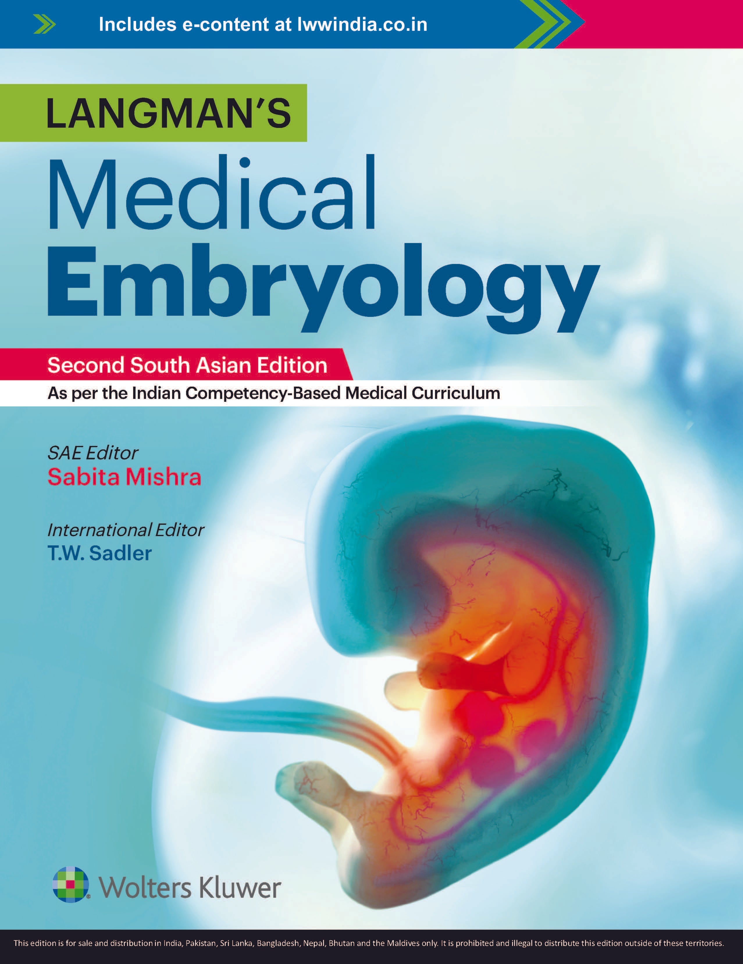 Langman’s Medical Embryology, 2nd South Asian ed