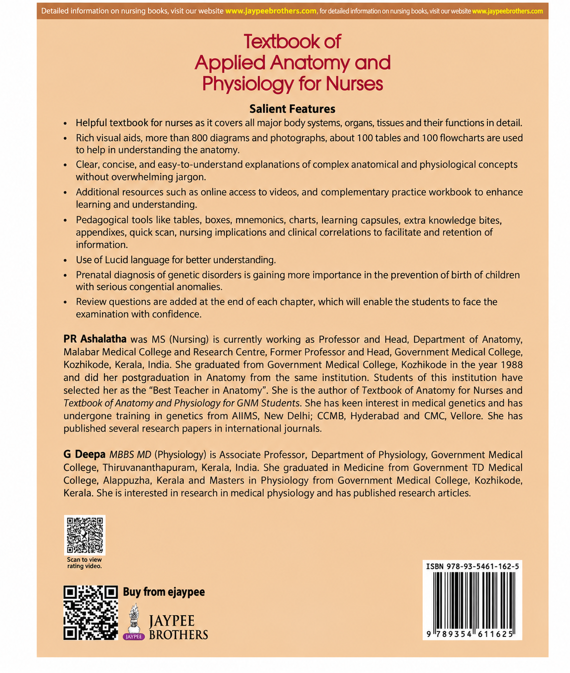 Textbook of Applied Anatomy and Physiology for Nurses with Practice Workbook in Applied Anatomy and Physiology & One Stop Resource for All Your Exam Needs in Applied Anatomy and Physiology